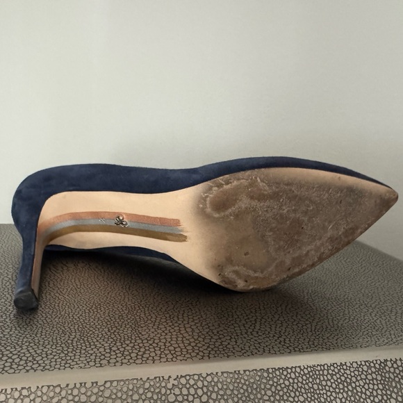 Sam Edelman Hazel Blue Suede Shoe Size 8 - Picture 4 of 4